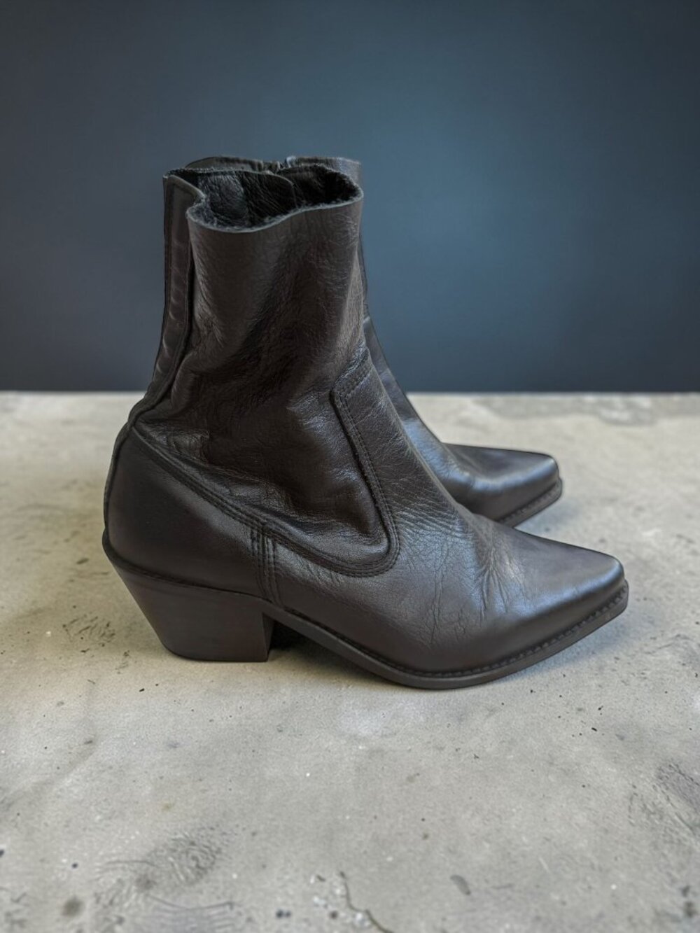 CHIO Womens Black Leather Ankle Boots Size 36 / 6